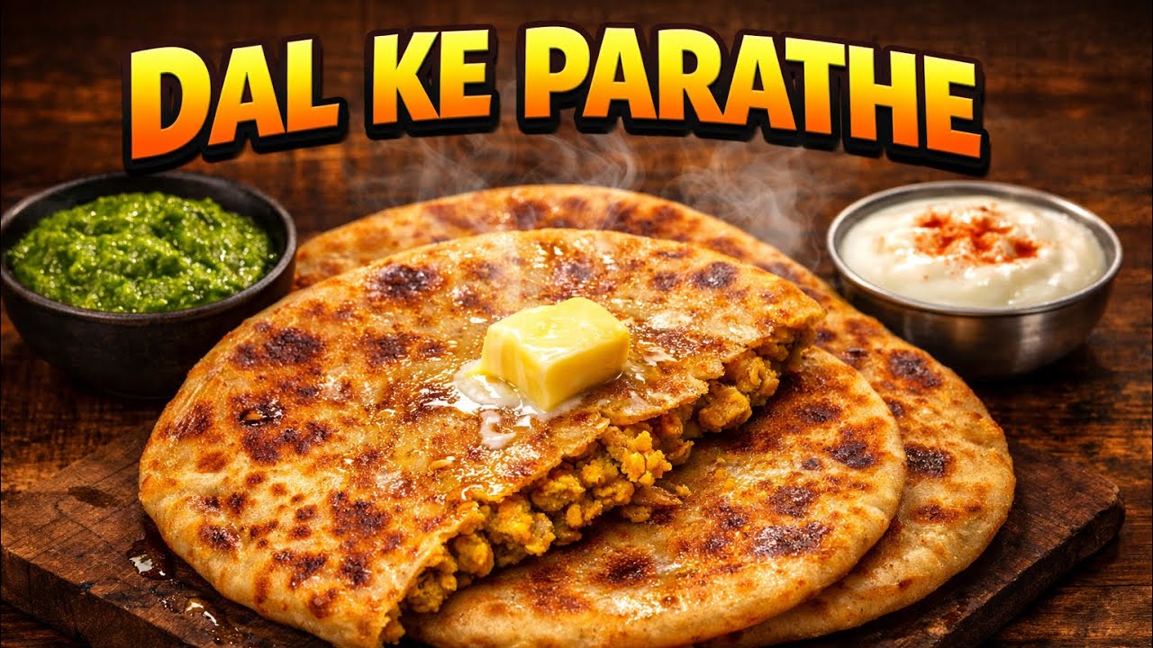 Dal ke prathe bas 5mint mai 😇