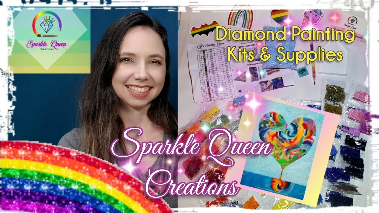 Diamond Painting Kits by Sparkle Queen Creations | Join LIVE CHAT with Founder! Nov 30, 5:30pm PT