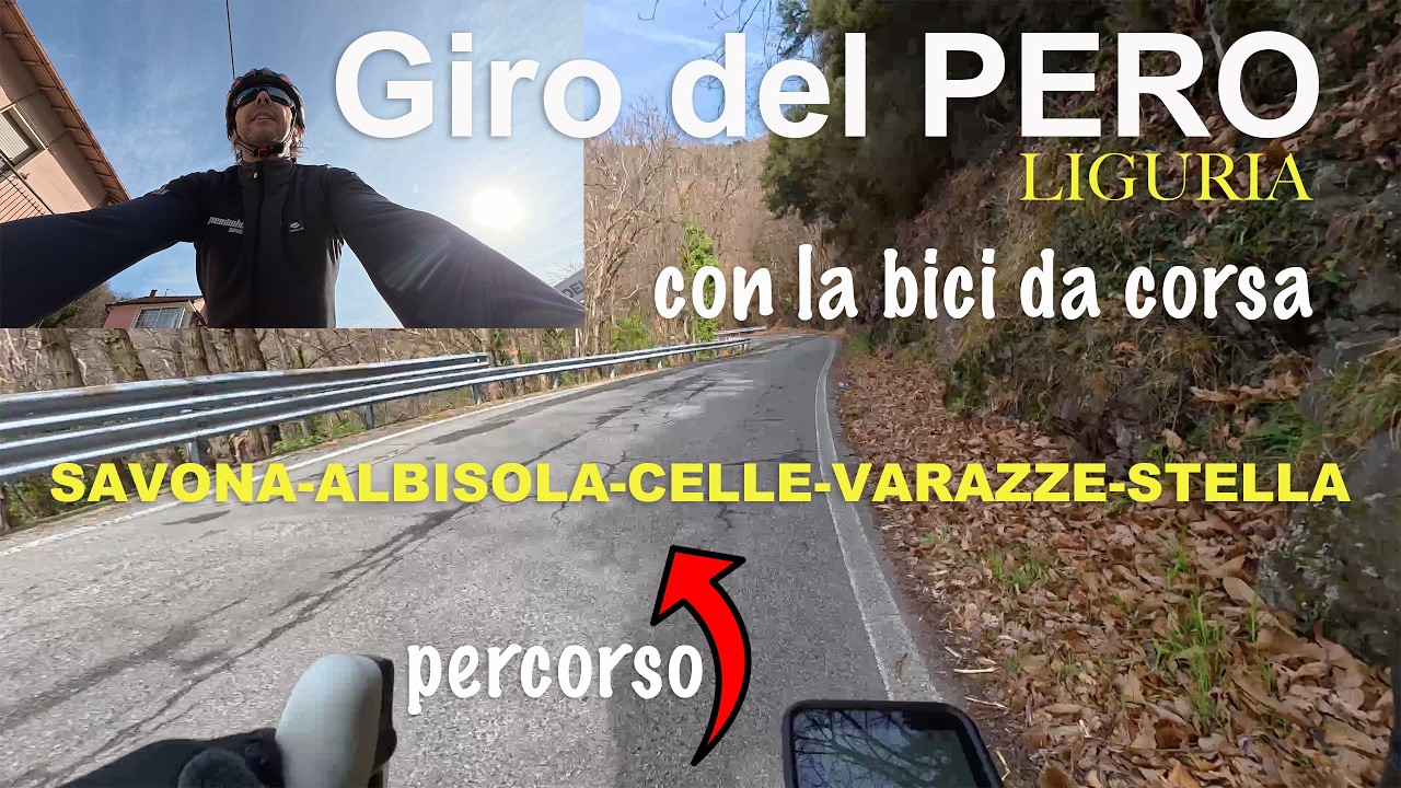 Giro del Pero in Liguria con la bici da corsa