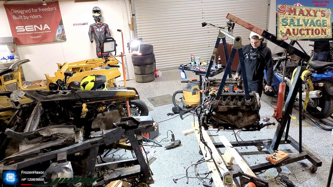 Lambo Engine Work (Cherry to Stand)