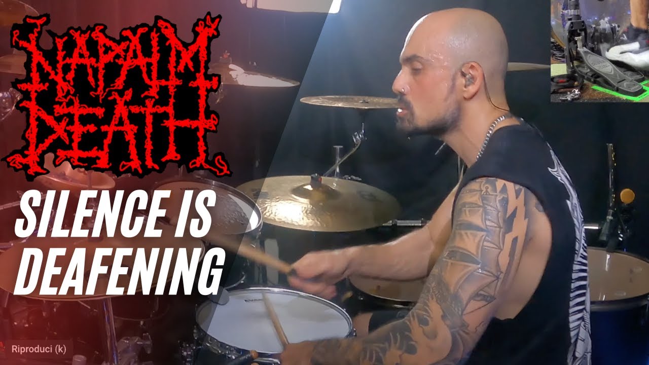 NAPALM DEATH - SILENCE IS DEAFENING - Raphael Saini - one take drum cover