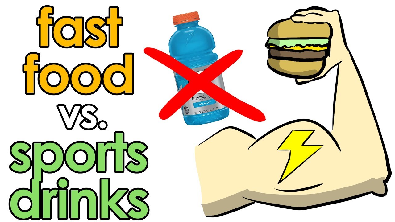 Fast Food Vs SPORTS DRINKS - Best For Performance? (Study)
