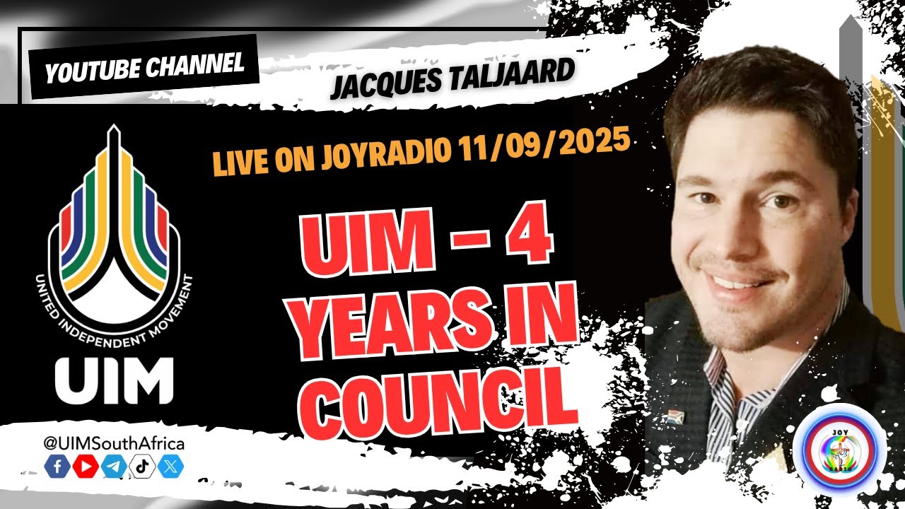 #UIM on JoyRadio - 11/09/2025 UIM 4 years in council