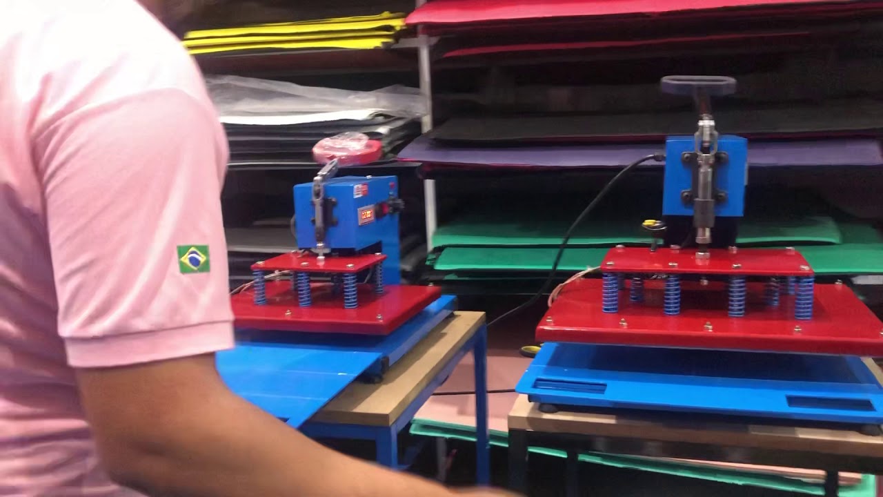 Máquina de corta chinelo automática e estampa. Lhz máquinas