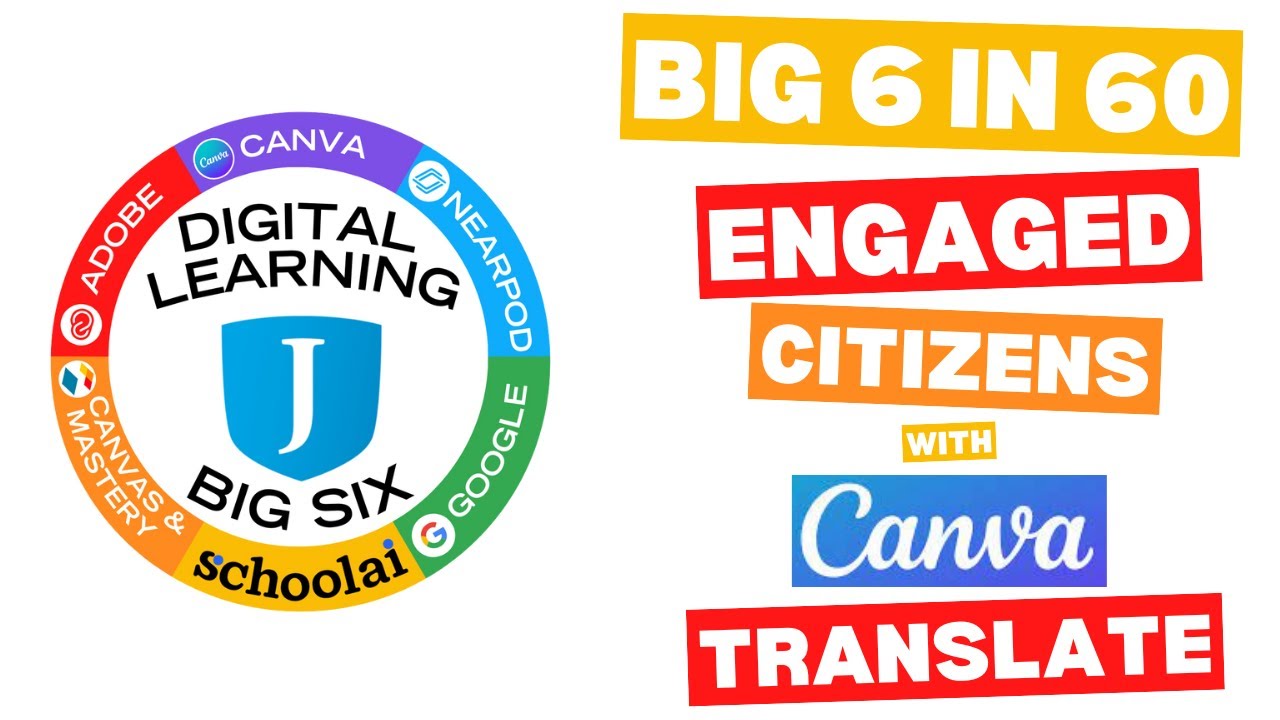 Big 6 in 60: Engaged Citizens with Canva Translate