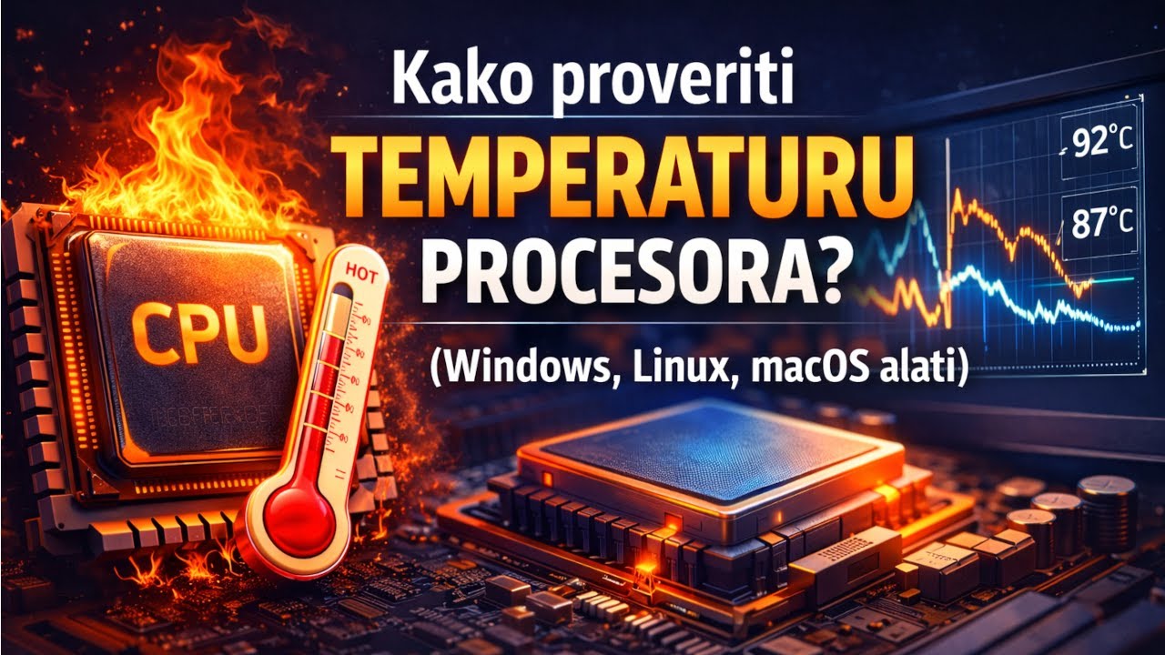 Kako proveriti temperaturu procesora? (Windows, Linux, macOS alati)