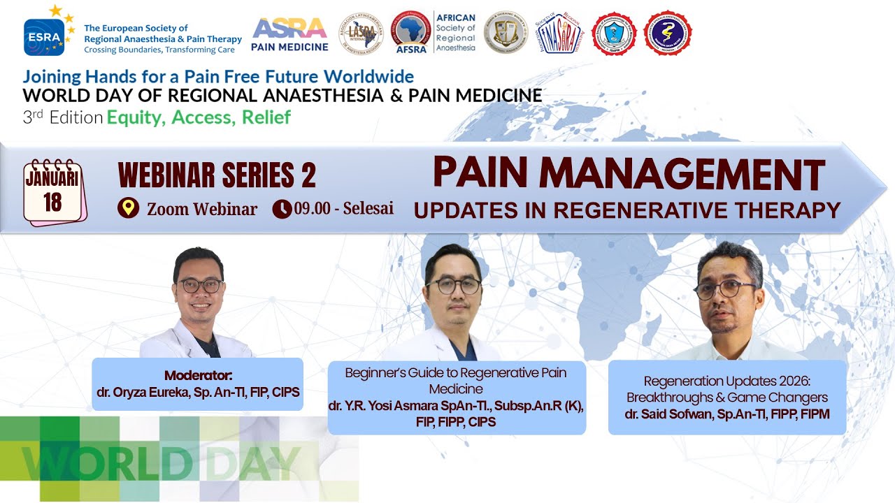 Webinar Series 2 - Pain Management: Updates Regenerative Therapy