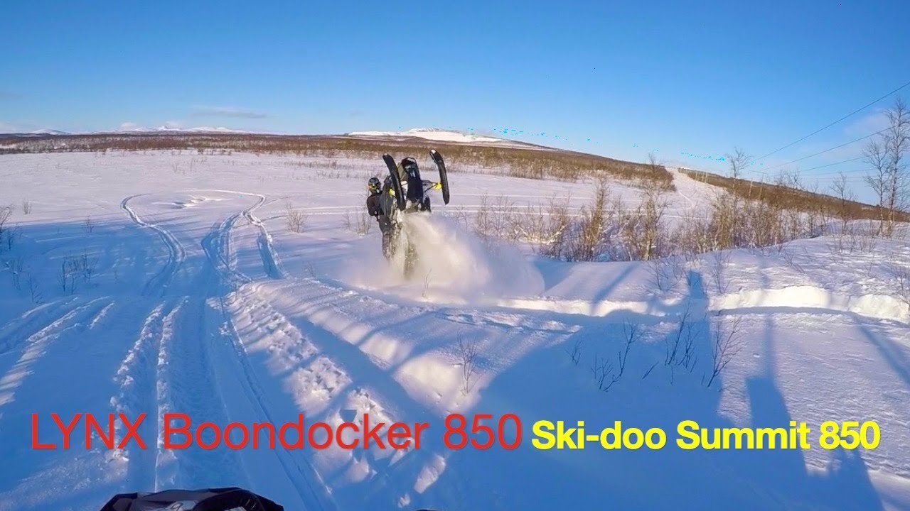 Ski-doo summit 850, Lynx boondocker 850 backcountry riding