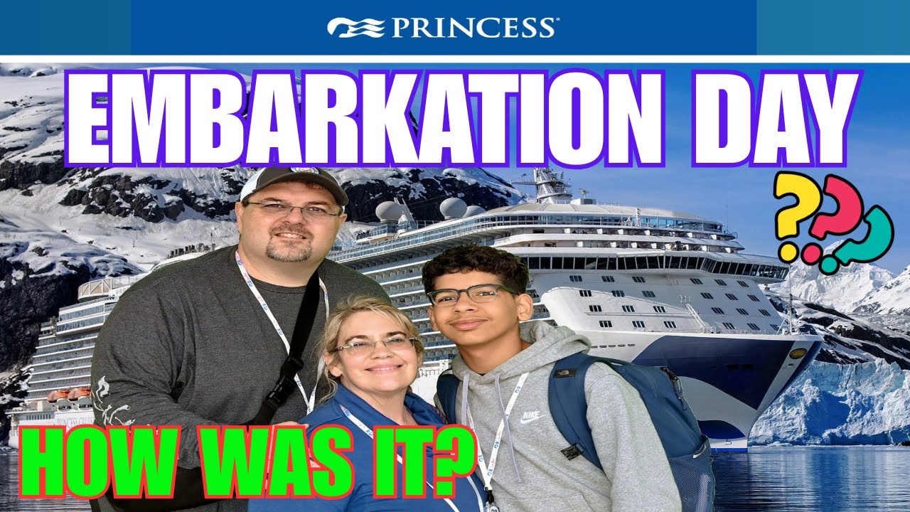 Royal Princess Embarkation Day | First Time Trying Princess