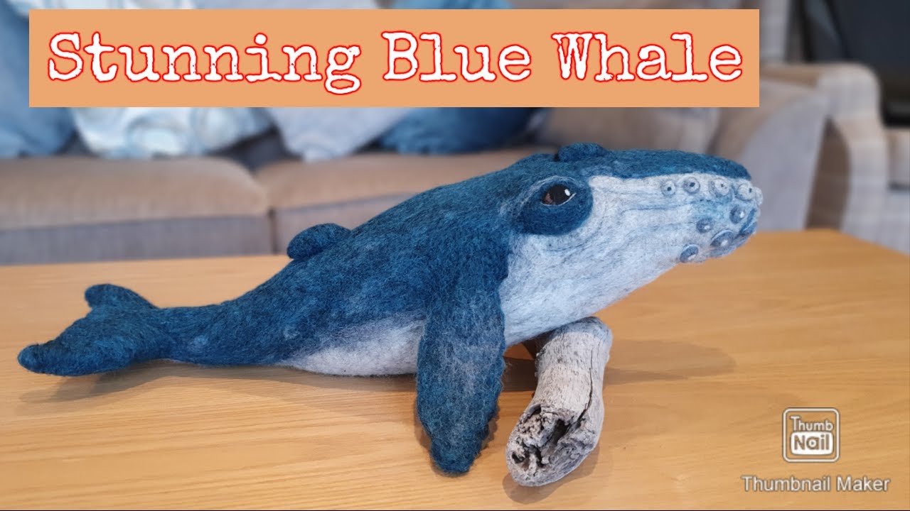 Needle Felted Blue Whale Course Review From The Woolly Rabbit | Sculpture With Wool | Needle Felt