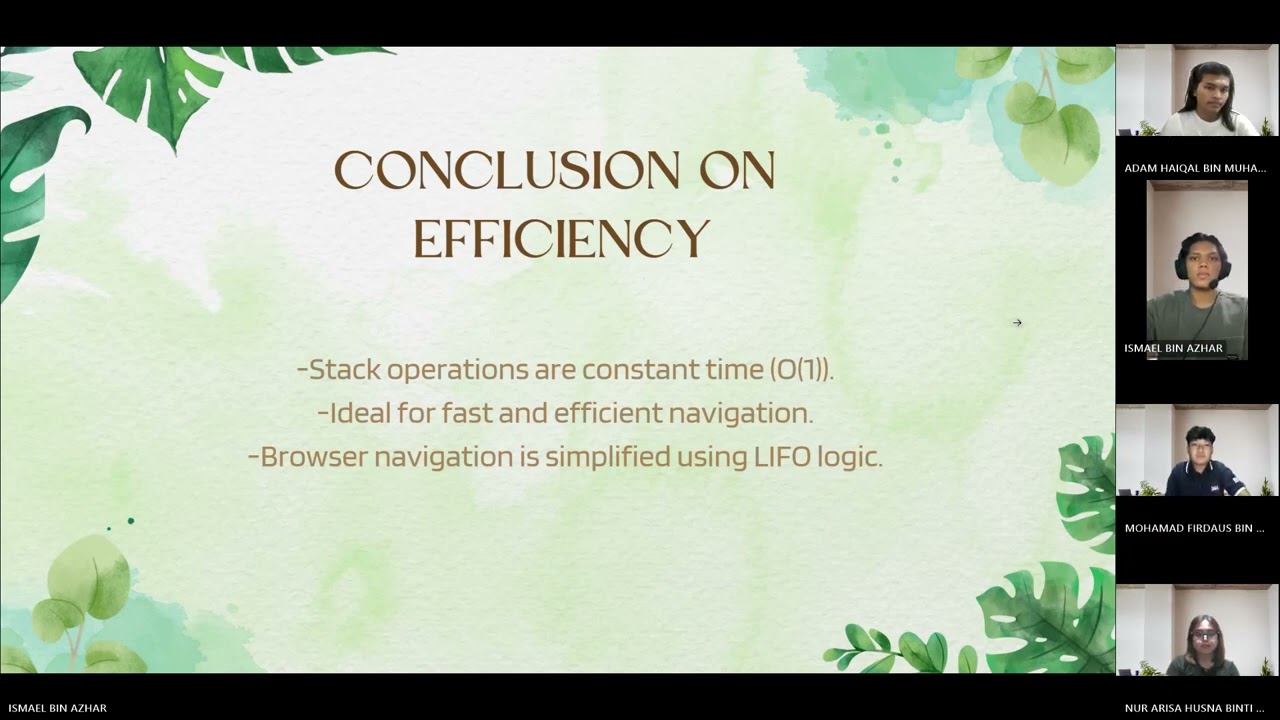 Data Structure(Web Browser Navigation using Stack)