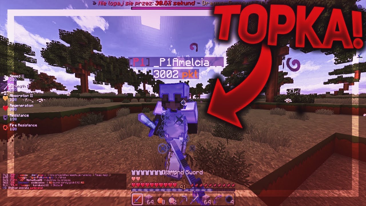DLACZEGO TOPKA NIC NIE ZNACZY - JAK GRA GRACZ TOP 1 W MINECRAFT NA DRAGON-SURVIVAL.EU