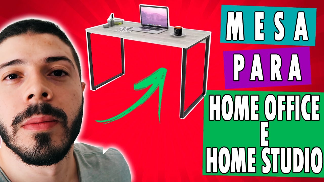 Unboxing E Review Da Mesa Para Escrit&oacute;rio No Estilo Industrial Para o Seu Home Office E Home Studio