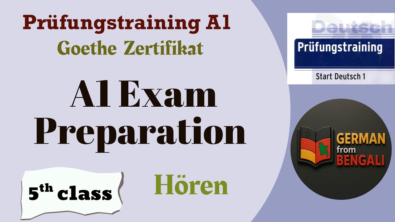 5th Class | A1 Exam Preparation | Goethe Zertifikat A1 | German from Bengali | Deutsch A1