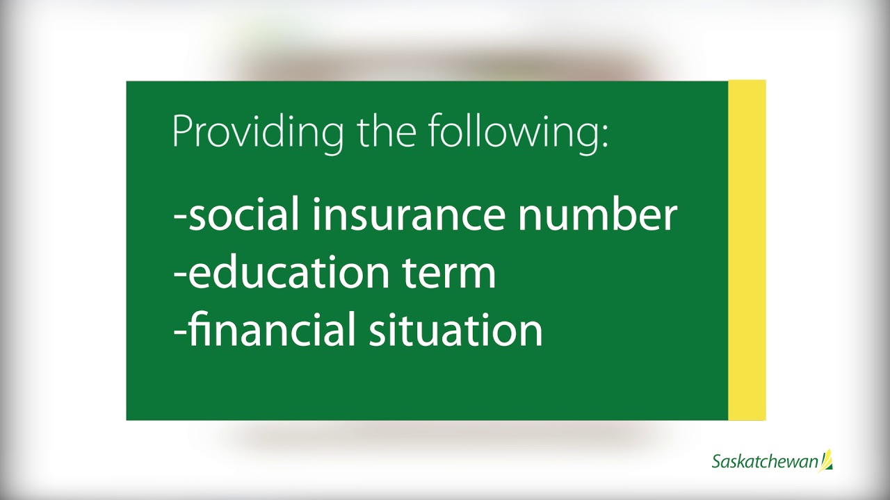 How to apply for a student loan in Saskatchewan