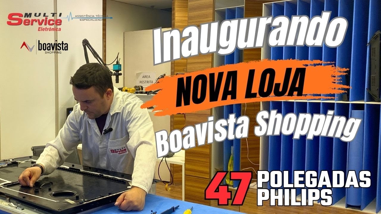 Inauguração da nova loja - Tv Philips não liga -