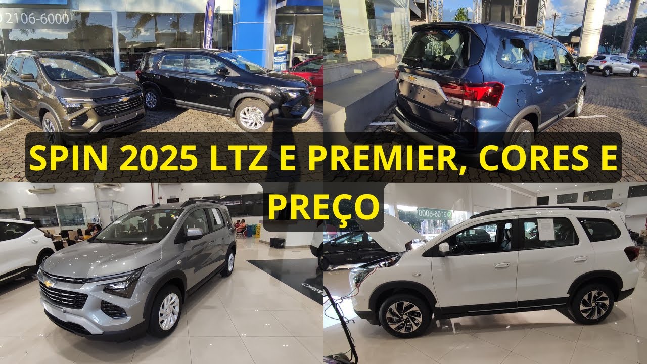NOVO CHEVROLET SPIN 2025 - VERSÃO LTZ E PREMIER + CORES DISPONÍVEIS + PREÇO NA CONCESSIONÁRIA