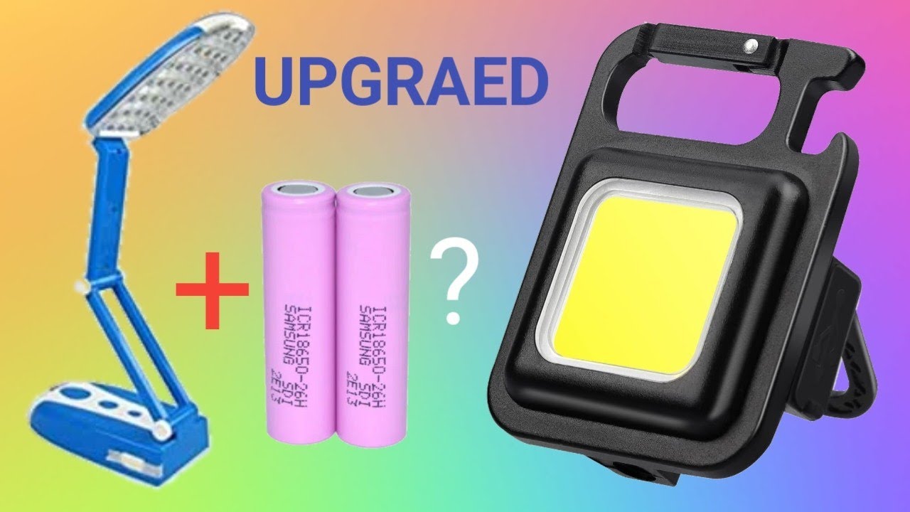 Table led Lamp upgraed ||How to replace lead acid to Lithium ion battery||Emergency light||Dp light