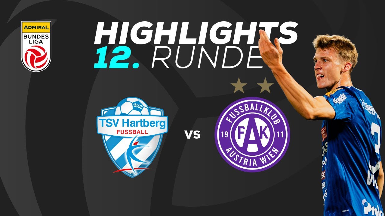 TSV Egger Glas Hartberg - FK Austria Wien 12. Runde ADMIRAL Bundesliga 2025/26