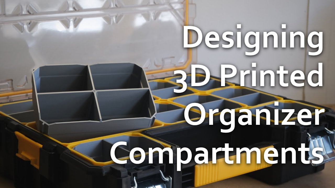 Designing Nested Bins for Dewalt Deep Pro Organizers in Fusion 360