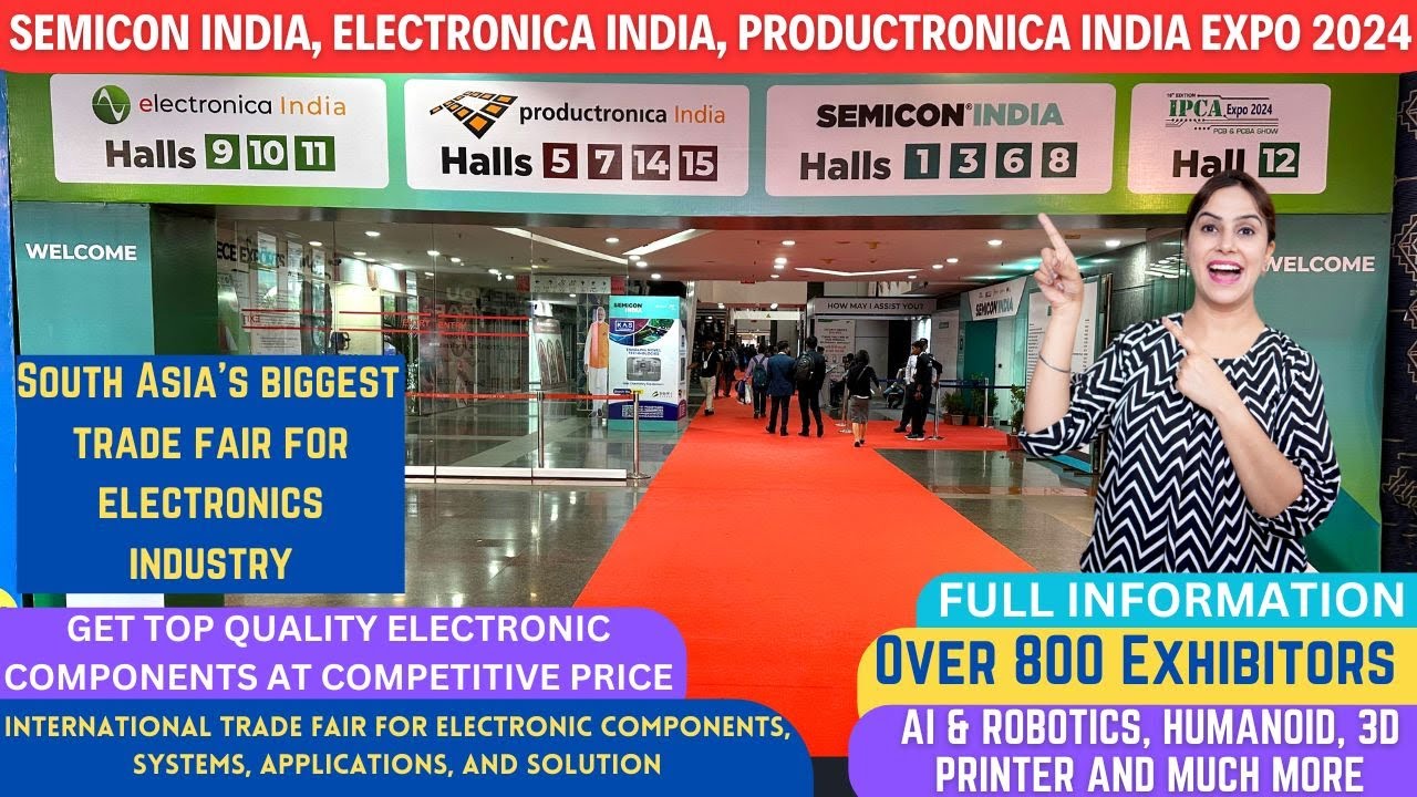 Semicon India, Electronica India, Productronica India 2024 | Leading trade fair for electronics