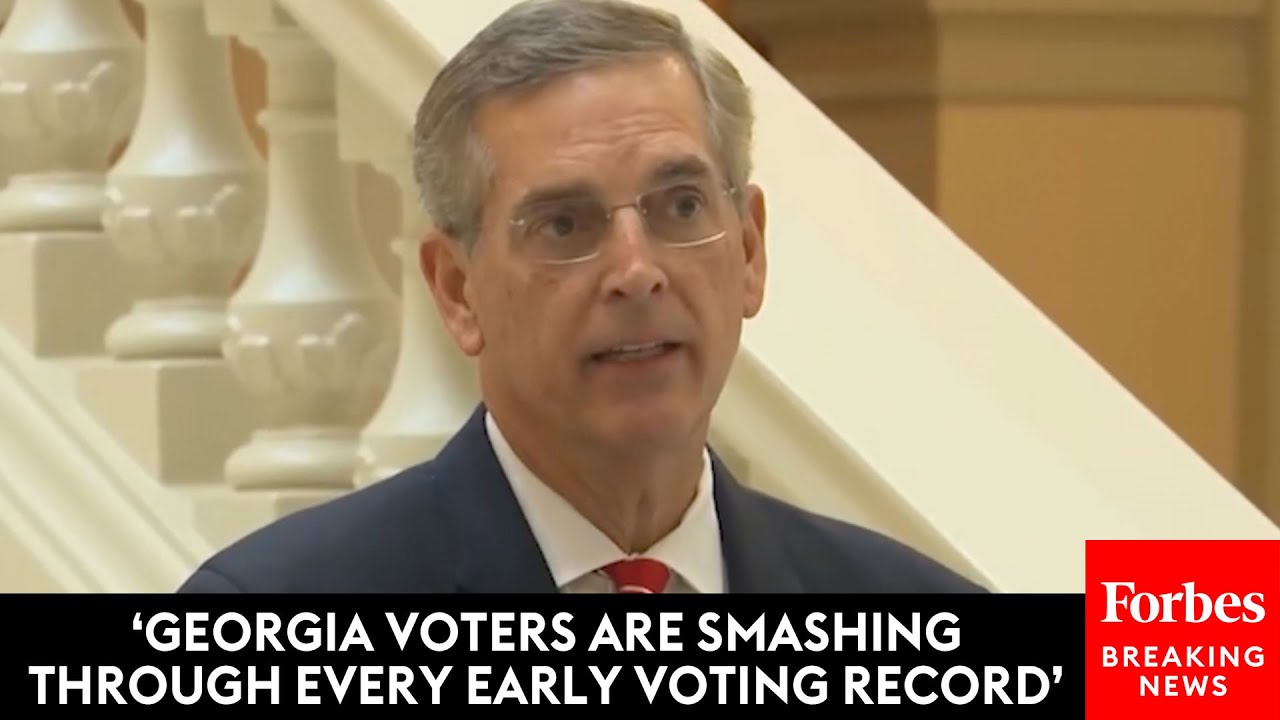 BREAKING NEWS: Georgia Early Voting Update Given By GA Secretary Of State Brad Raffensperger