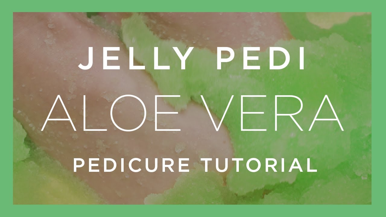 [US Crystal] Pedicure Tutorial - JELLY PEDI - Aloe Vera - 5 StepPedicure in a Box