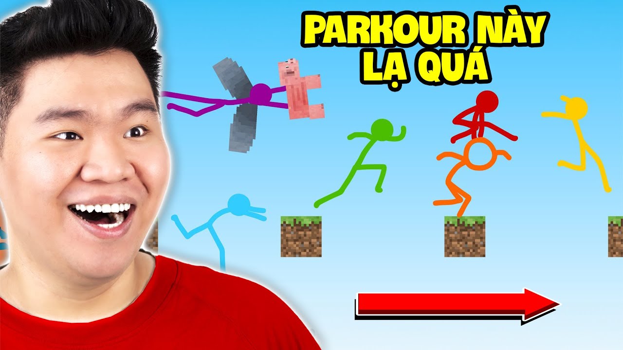 Màu Tím Đã Lừa Anh Em Người Que Chơi Parkour