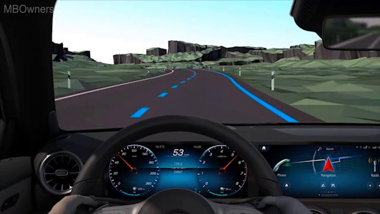 Mercedes-Benz Active Steering Assist Technology (Shown on A-Class -W177)