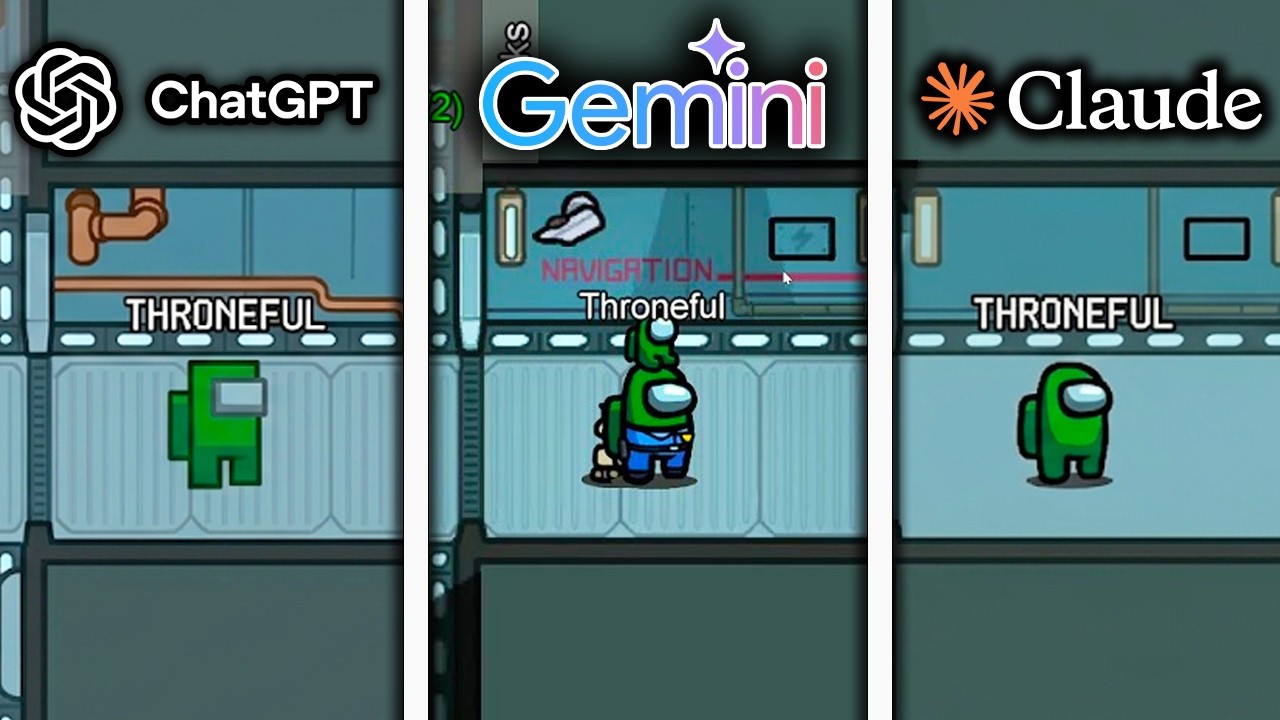 ChatGPT vs Gemini vs Claude Make Among Us From Scratch