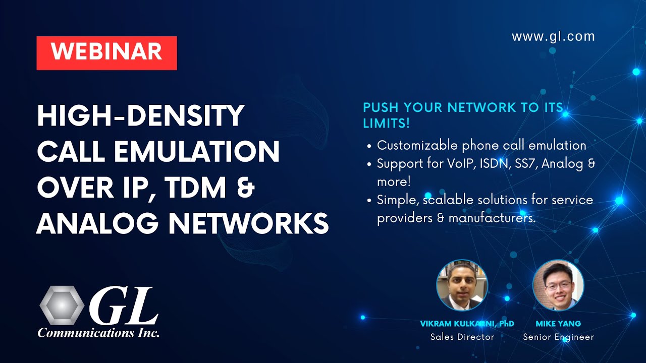 High density call emulation over IP TDM Analog networks