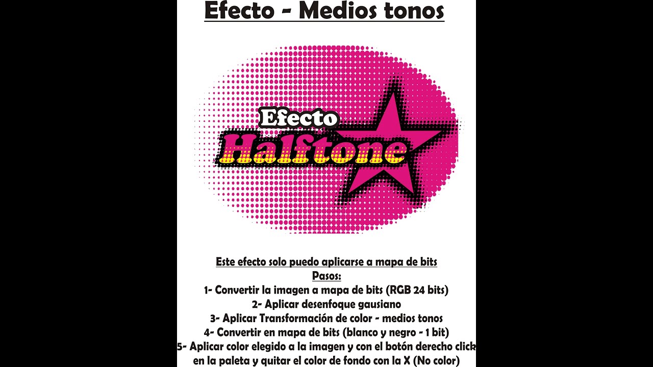 CURSO DE COREL DRAW - EFECTO MEDIOS TONOS