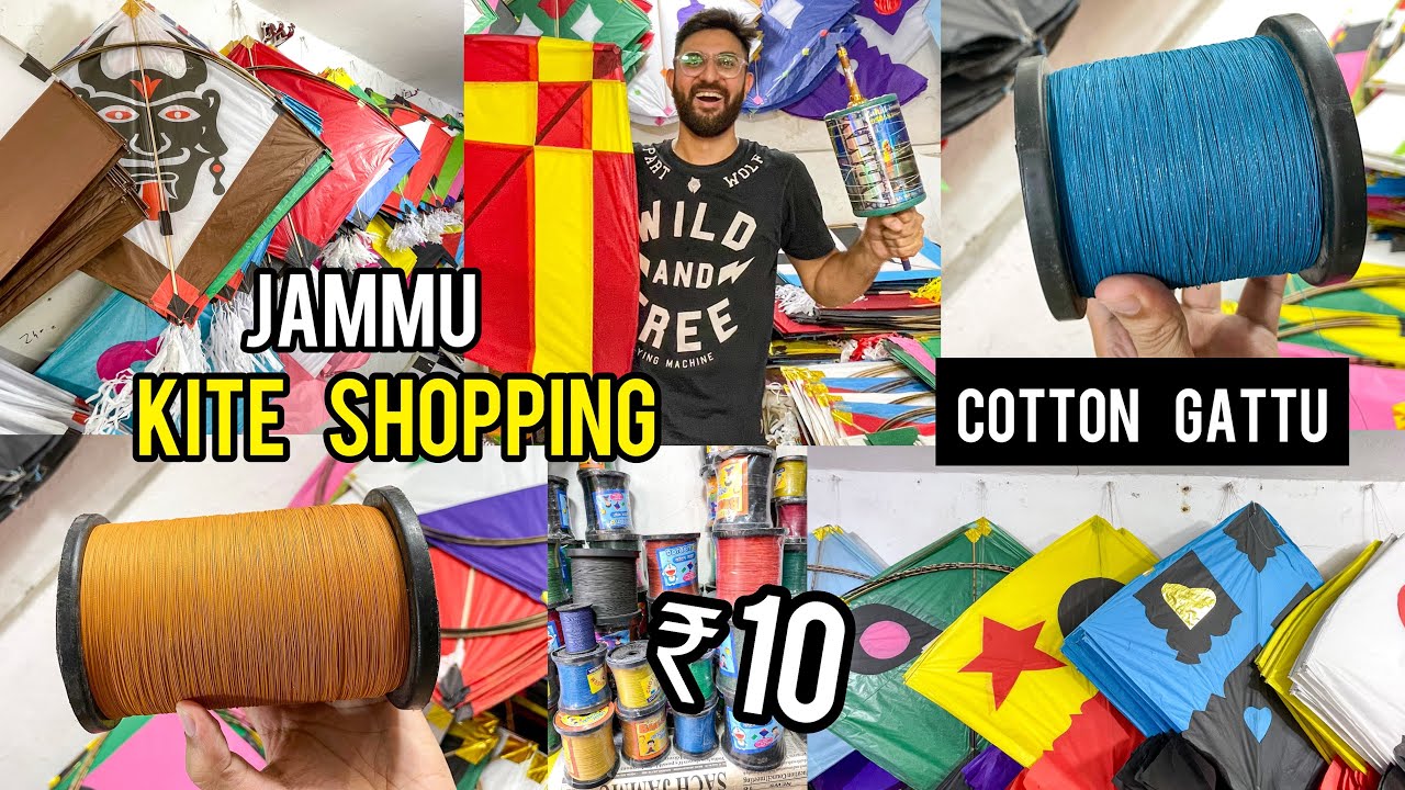 Indian Cotton Gattu 😱 Jammu Kite Shopping 2024 for Raksha Bandhan | Kite Flying | Wholesale Market
