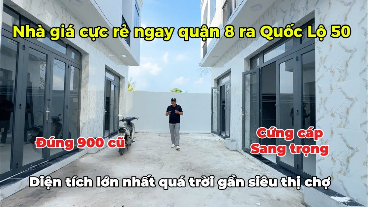 Nhà giá cực rẻ ngay quận 8 theo quốc lộ 50 diện tích lớn gần siêu thị coopmart đúng 800 củ cứng cáp