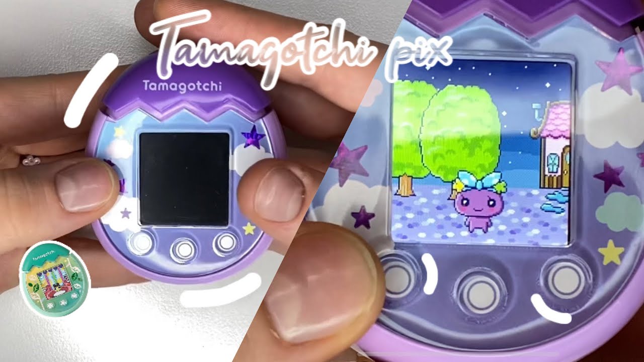 ОБЗОР на TAMAGOTCHI PIX 🦖💜/ tamagotchi ☁️💫
