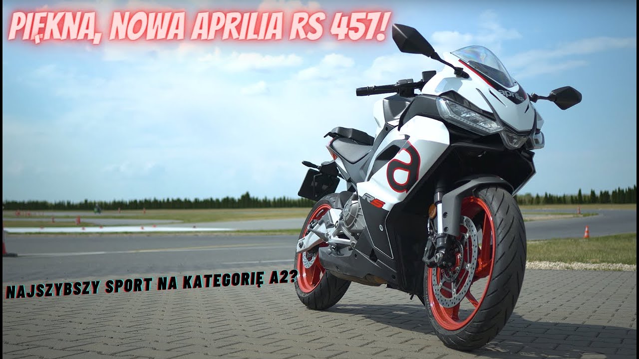 Nowa, sportowa Aprilia RS 457 na prawo jazdy A2 - i mała i piękna! [zalety, wady, test torowy, dane]