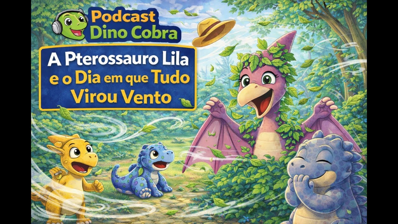 Podcast Dino Cobra - A Pterossauro Lila e o Dia em que Tudo Virou Vento