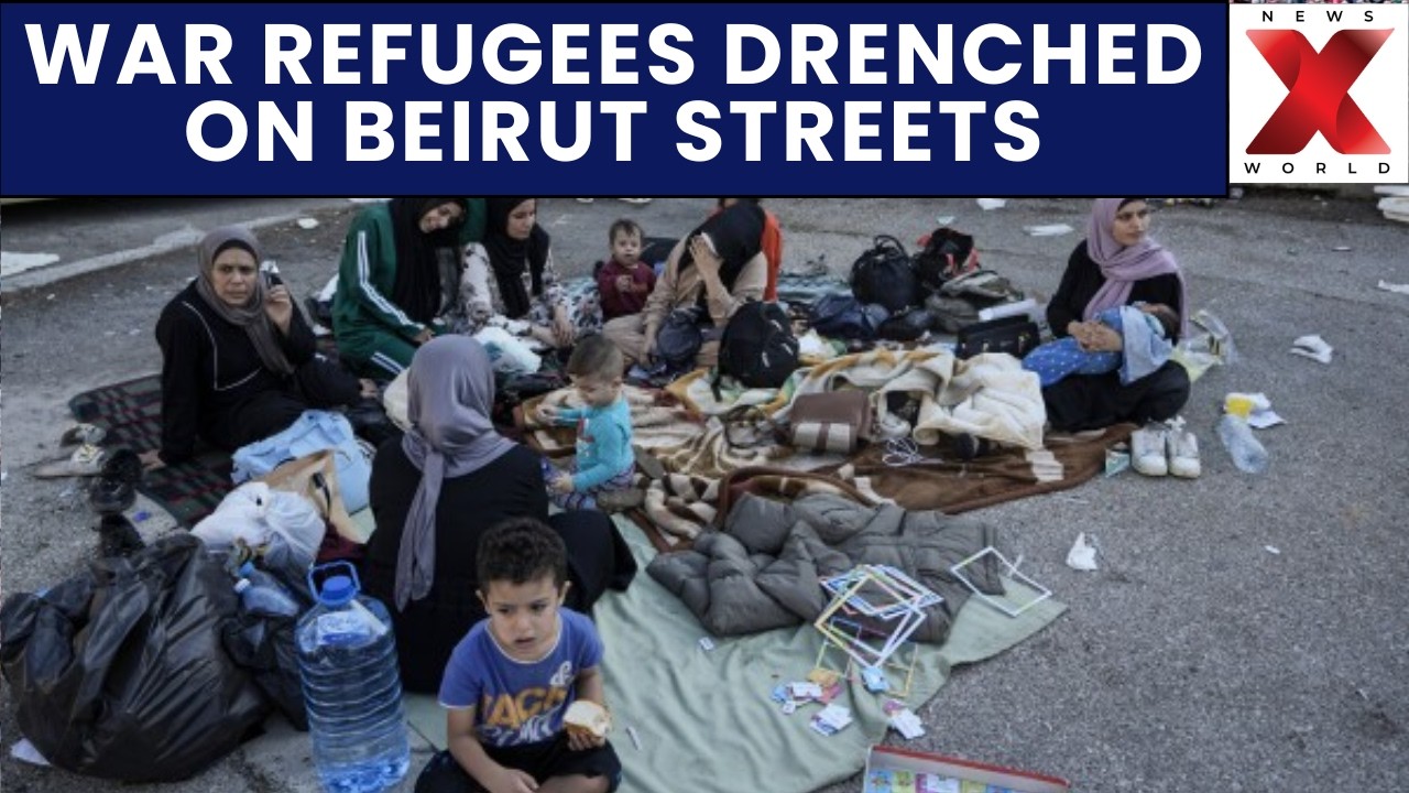 Lebanon War Displacement Crisis Deepens As Rain Floods Seafront Refugee Camps | NewsX World