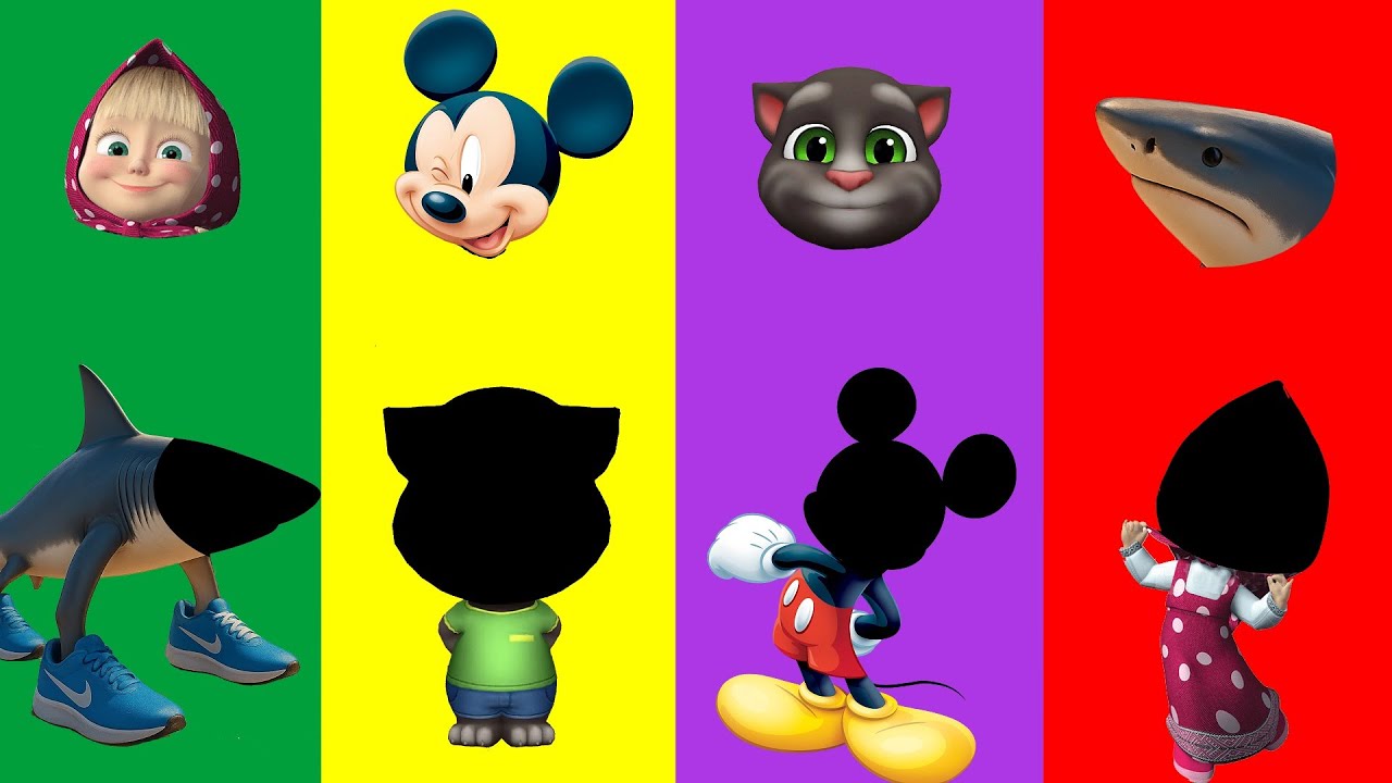 Wrong eyes👀 Tralalero Tralala and Masha and Mickey and Tom | DAME TU COSITA Puzzle Wrong Head