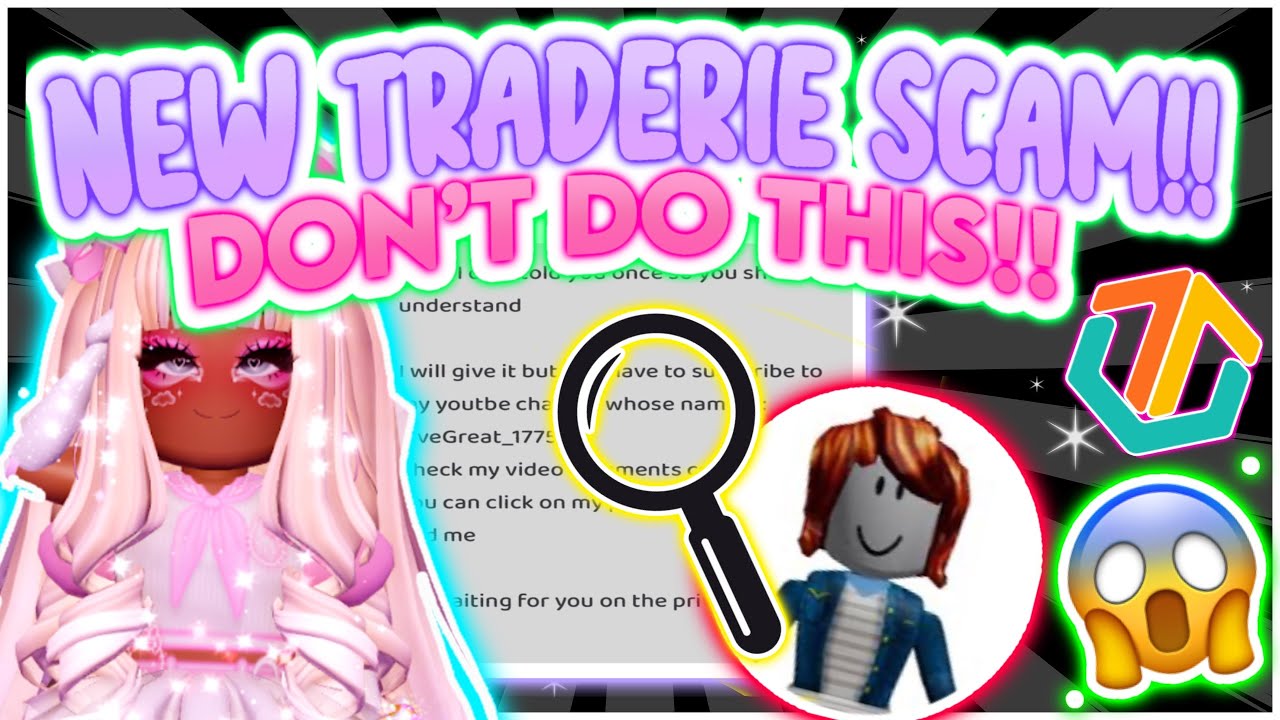 ALERT!! I ALMOST Got SCAMMED?!  BEWARE Of THIS NEW Traderie SCAM!! #royalehigh