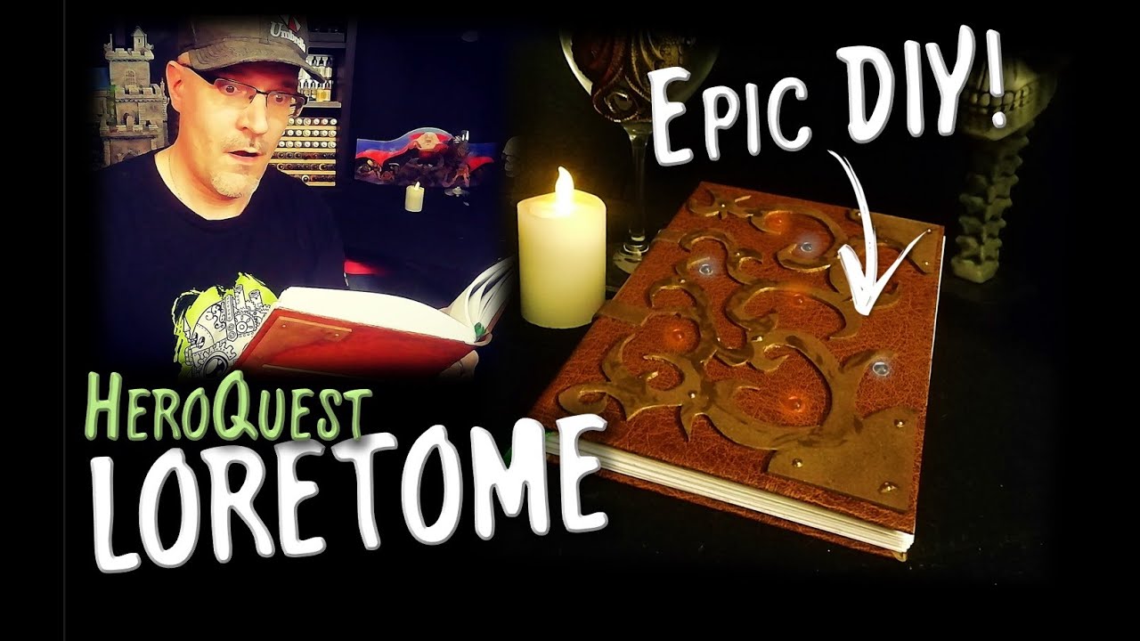 Bookbinding Heroquest Loretome! | DIY