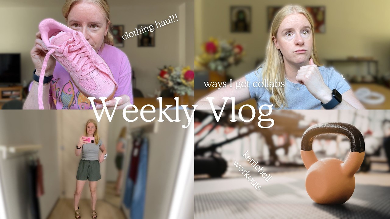 Weekly Vlog 🍋 how I land paid UGC deals + clothing haul