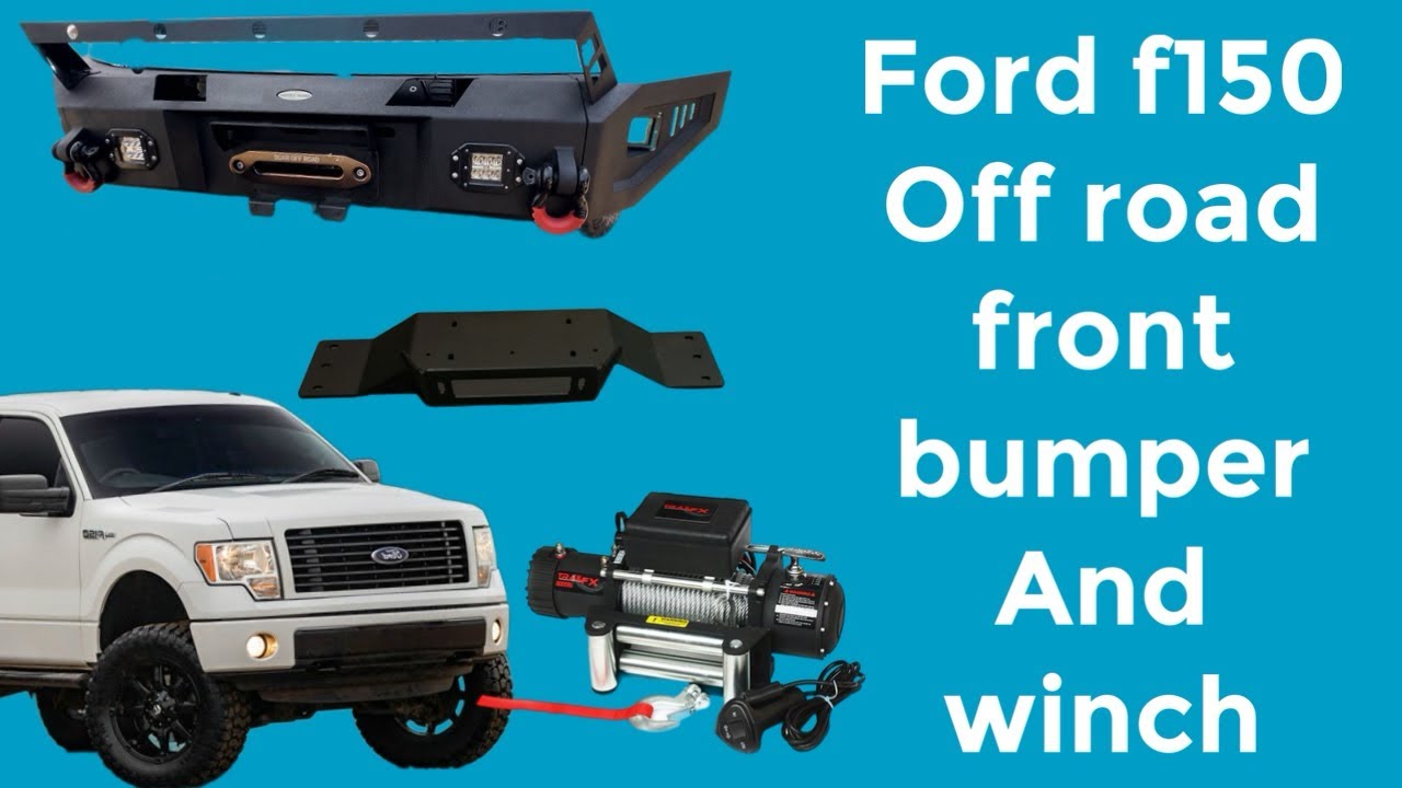 Ford f150 2012 and up off road front bumper and winch