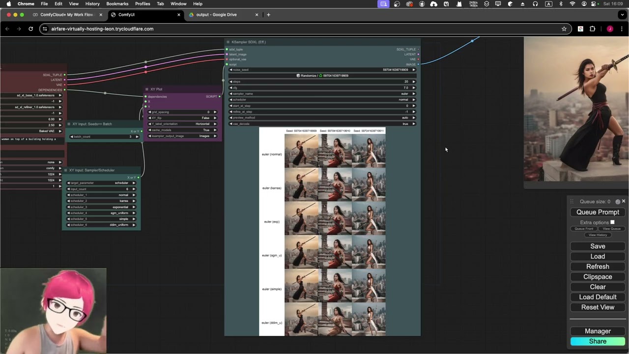 13 How to batch generate using different settings and compare the results using XYPlot in comfyUI