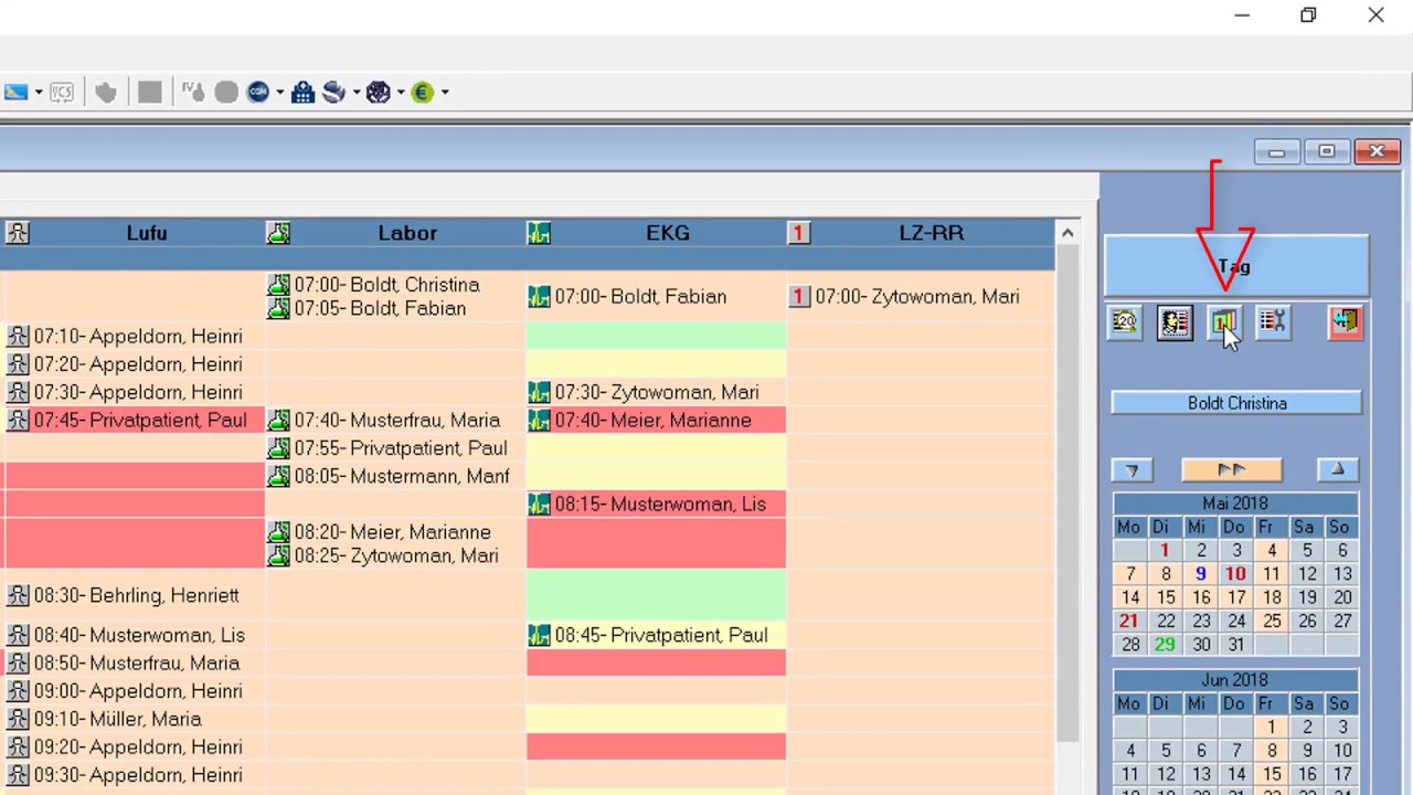 CGM TURBOMED - der Terminkalender
