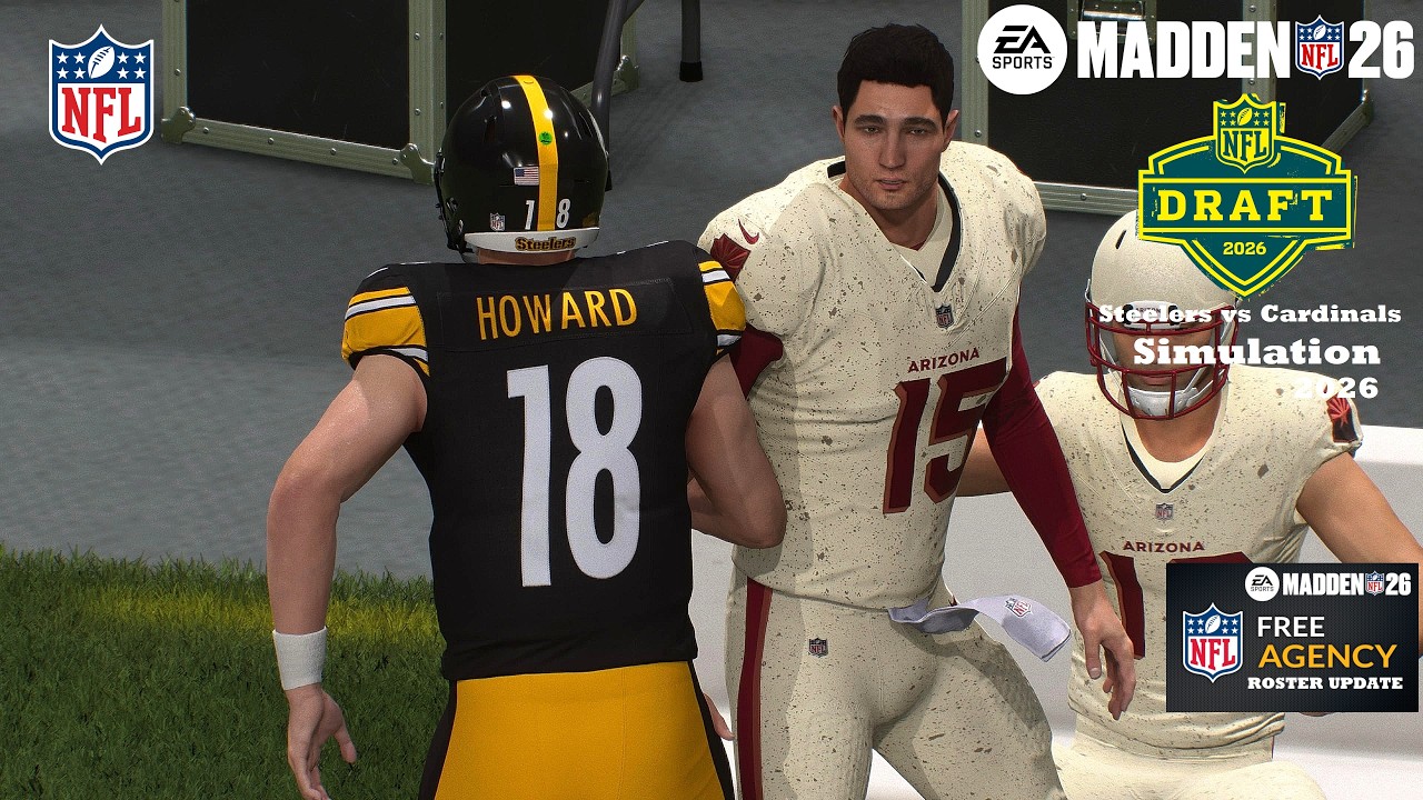 Madden 26 Denzel Boston Steelers vs Drew Allar Arizona Cardinals Sim NFL DRAFT EARLY 2026 Game Play