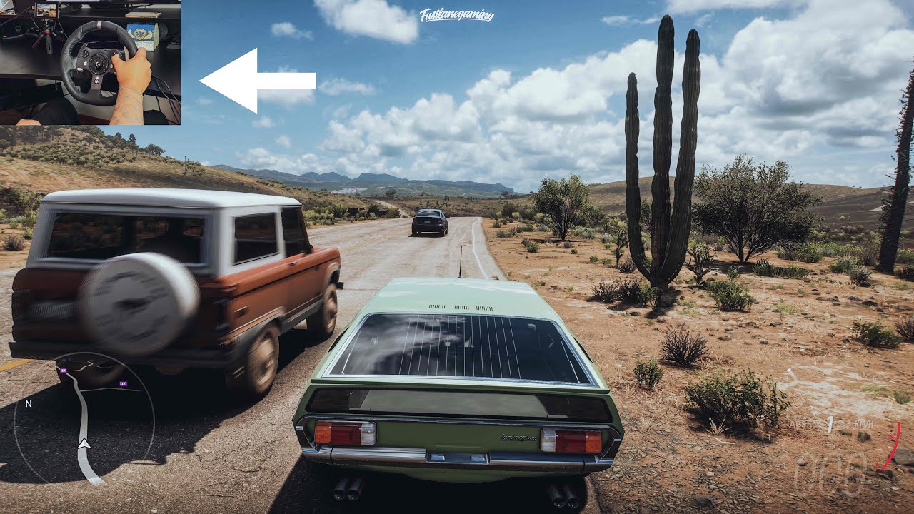 Forza Horizon 5 Logitech G920 Wheel Gameplay with a 4 Seater Lamborghini Espada GT 400