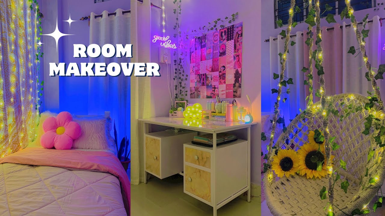 Aesthetic Room Makeover Ideas 🌷 | Small Room Makeover | DIY Room Transformation ✨🌸