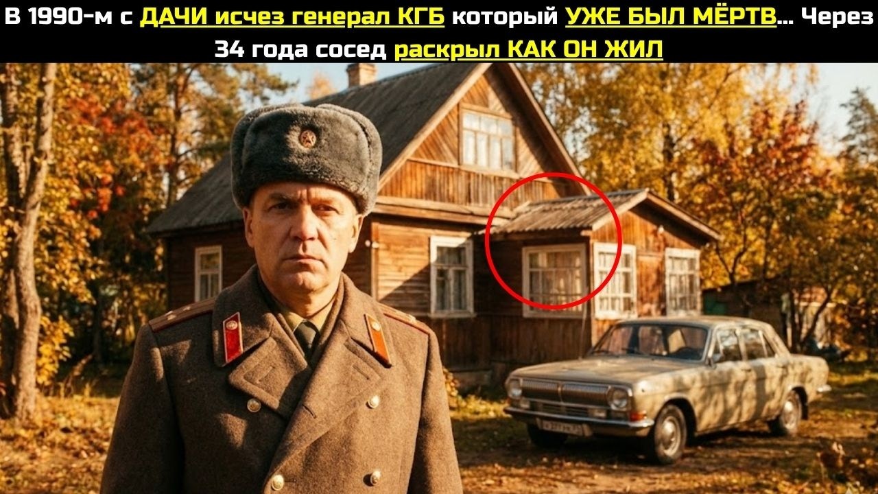 В 1990-м с ДАЧИ исчез генерал КГБ который УЖЕ БЫЛ МЁРТВ... Через 34 года сосед раскрыл КАК ОН ЖИЛ