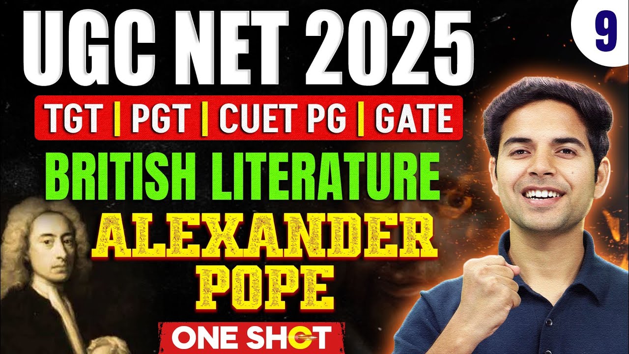 Alexander Pope in ONE SHOT 🔥 | UGC NET English Literature 2025 | Criticism & The Rape of the Lock